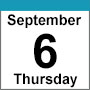 Thursday, Sept 6